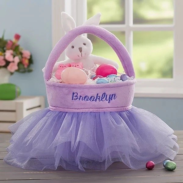 Easter Tutu Skirt Basket - Image 3