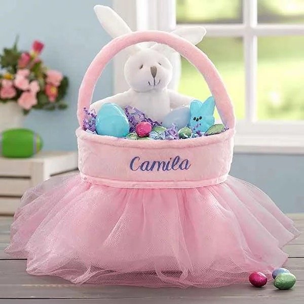 Easter Tutu Skirt Basket - Image 2