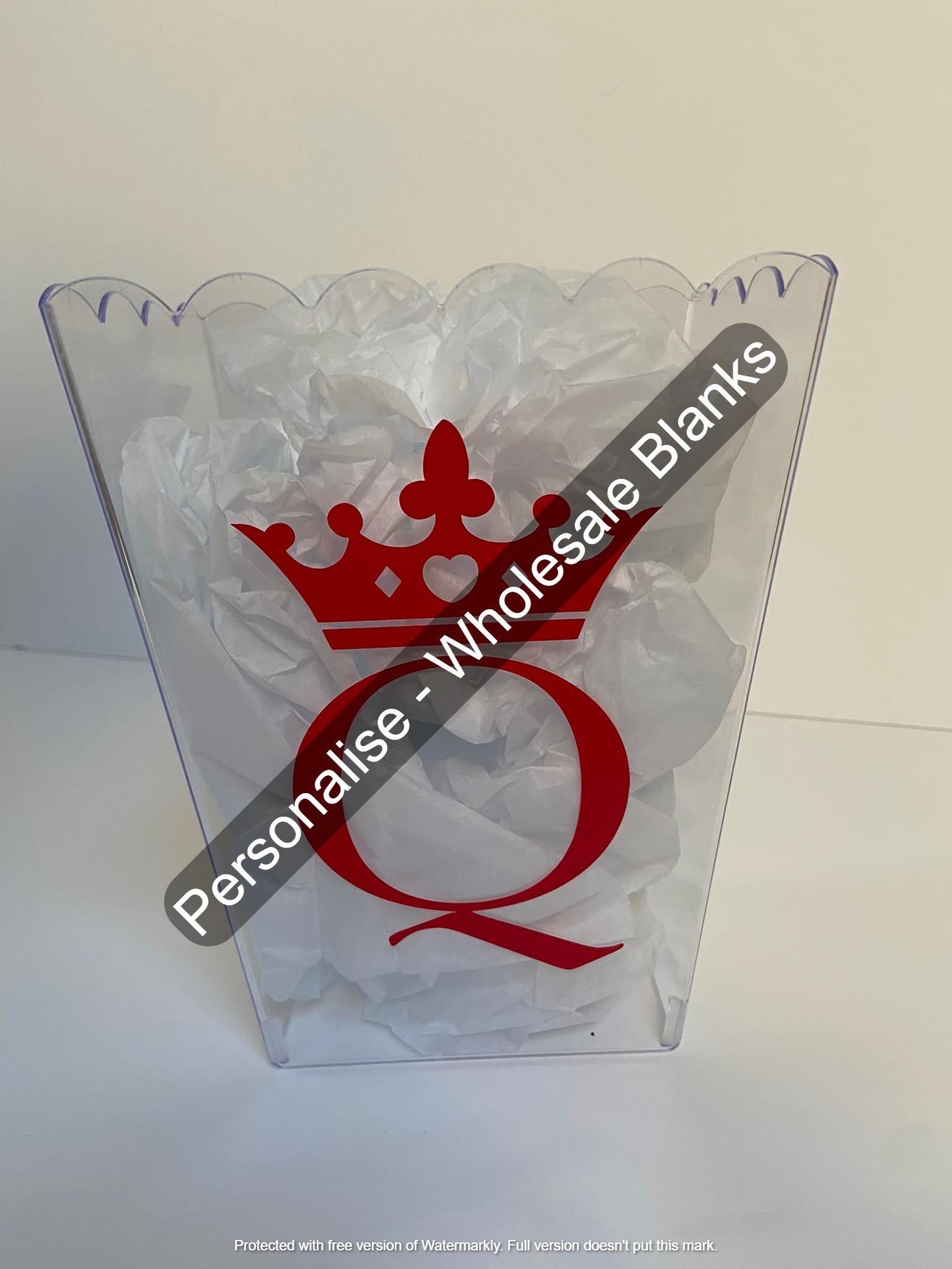 Acrylic Popcorn Tubs - Blank - Image 2