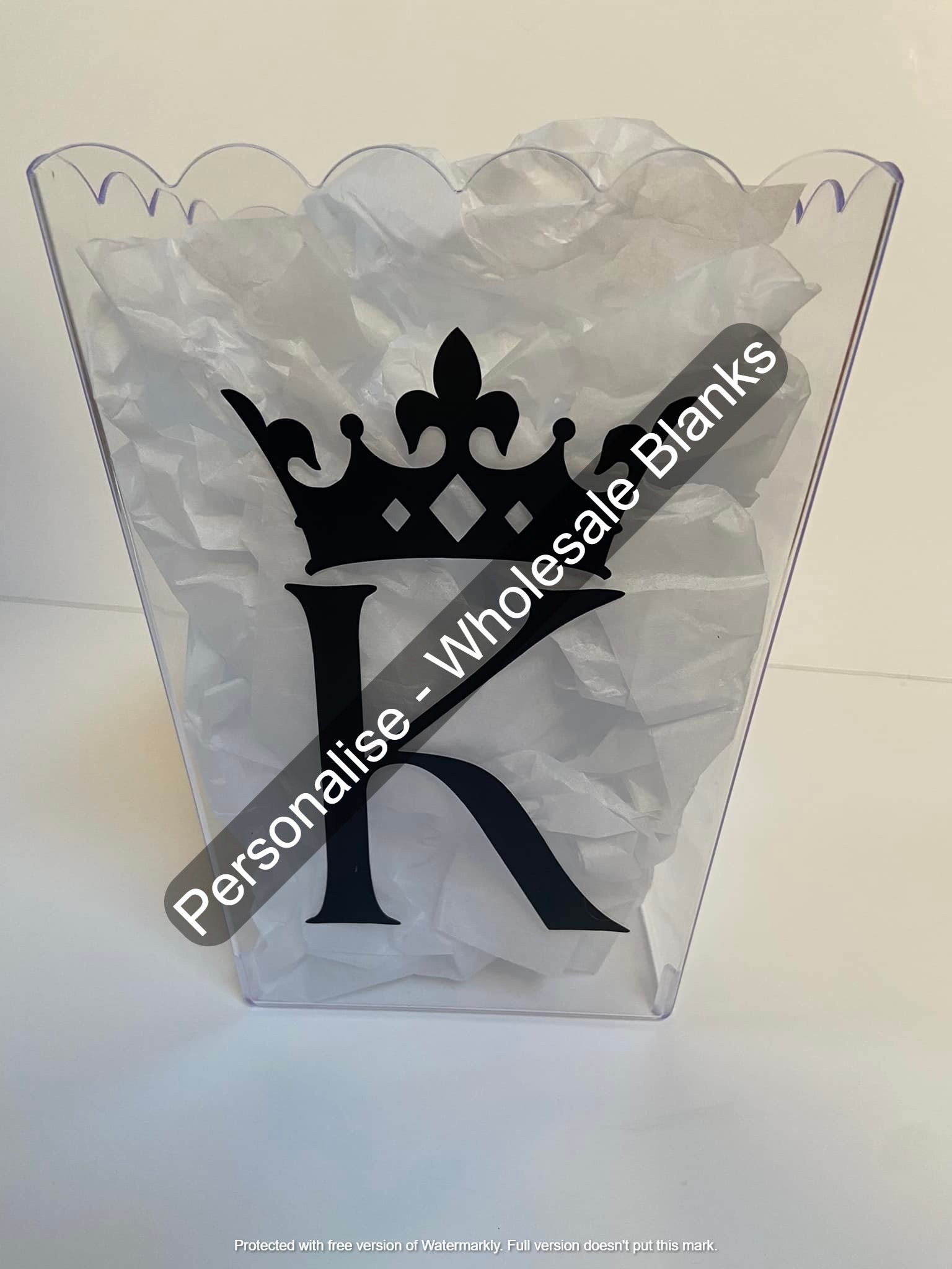 Acrylic Popcorn Tubs - Blank - Image 3