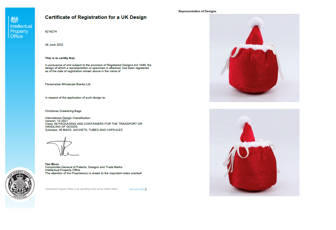 Christmas Drawstring Bags - Image 3